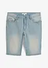 Bermuda di jeans elasticizzati con cavallo rafforzato, regular fit, bonprix
