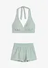 Bikini con slip e pantaloncini (set 3 pezzi) in poliammide riciclata, bonprix
