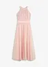 Abito lungo con pizzo e gonna di tulle, bonprix