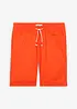 Bermuda con elastico in vita in misto lino, regular fit, bonprix