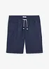 Bermuda con elastico in vita in misto lino, regular fit, bonprix