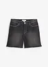 Shorts di jeans elasticizzati, a vita media, bonprix