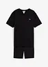 T-shirt e pantaloni corti in maglina di puro cotone biologico (set 2 pezzi), bonprix