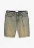 Bermuda in jeans elasticizzati dirty washed, regular fit, bonprix