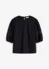Blusa a maniche corte in misto lino, bonprix