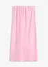 Gonna midi in satin, bonprix