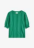 Maglia traforata con volant, bonprix