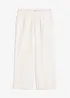 Pantaloni culotte con ricami traforati, bonprix