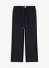 Pantaloni larghi con effetto operato, bonprix