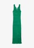 Abito lungo effetto crochet, bonprix