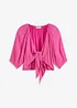 Blusa cropped in viscosa fluente, bonprix