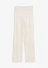 Pantaloni con elastico in vita in maglia traforata, bonprix