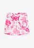 Shorts fantasia in viscosa operata, bonprix