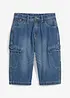 Bermuda in jeans di puro cotone, loose fit, bonprix