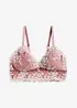 Reggiseno a bustier in pizzo bicolore, bonprix