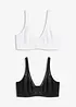 Reggiseno minimizer con spalline imbottite (pacco da 2), bonprix