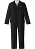 Completo (4 pezzi) giacca, pantaloni, camicia, cravatta, bonprix