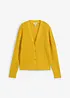 Cardigan traforato in misto lino, bonprix
