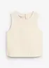 Top in fresco misto lino, bonprix