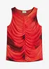 Top fantasia in mesh morbido, bonprix