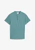 Camicia a maniche corte con colletto alla coreana in morbida mussola, bonprix