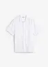 Camicia a maniche corte in misto cotone fresco e leggero, bonprix