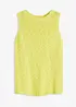 Top in maglia di cotone con lavorazione a rilievo, bonprix