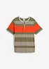 Maglia serafino a maniche corte, bonprix