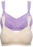 Reggiseno senza ferretto con cotone biologico (pacco da 2), bonprix