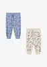 Pantaloni di jersey in cotone biologico (pacco da 2), bonprix