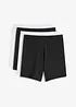 Boxer aderenti in lunghezza media con cotone biologico (pacco da 4), bonprix