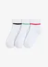 Calzini corti da tennis con cotone biologico e soletta in spugna (pacco da 3), bonprix