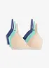 Reggiseno senza ferretto con coppe preformate e cotone biologico (pacco da 3), bonprix