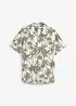 Camicia a maniche corte in viscosa, slim fit, bonprix