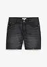 Bermuda elasticizzati in jeans con orli aperti, relaxed fit, bonprix