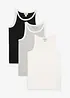 Top con cotone biologico (pacco da 3), bonprix