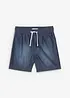 Pantaloncini di jeans con cinta elastica in cotone biologico, regular fit, bonprix