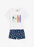T-shirt e pantaloni corti in puro cotone (set 2 pezzi), bonprix
