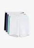 Boxer aderenti in lunghezza media con cotone biologico (pacco da 4), bonprix