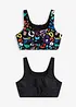 Reggiseno a bustier per bikini (pacco da 2), bonprix