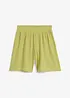 Shorts con elastico in vita in crêpe stropicciato, bonprix
