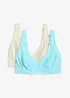 Reggiseno con ferretto e pizzo delicato (pacco da 2), bonprix