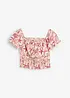 Camicetta a spalle scoperte in puro cotone, bonprix