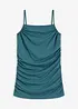 Top con spalline sottili e arricciature, bonprix