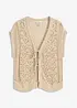 Cardigan traforato con viscosa, bonprix