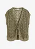 Cardigan traforato con viscosa, bonprix