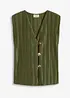 Top plissettato, bonprix