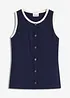 Top in jersey con bordi a contrasto, bonprix