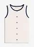 Top in jersey con bordi a contrasto, bonprix