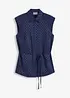 Blusa in satin con laccetti da annodare, bonprix
